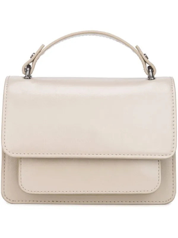 Renei shiny structure veske - light nude sold by Brando