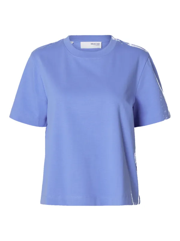 Essential boxy t-skjorte - cornflower blue made by Brando