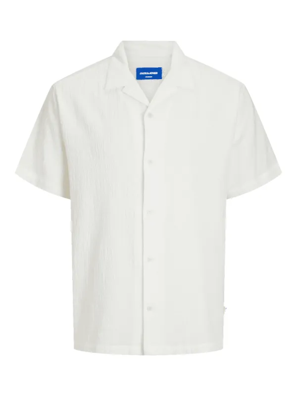 Luke Crinkle Resort Skjorte - Cloud Dancer sold by Brando