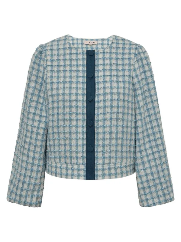 Liberta jakke - white/blue sold by Brando