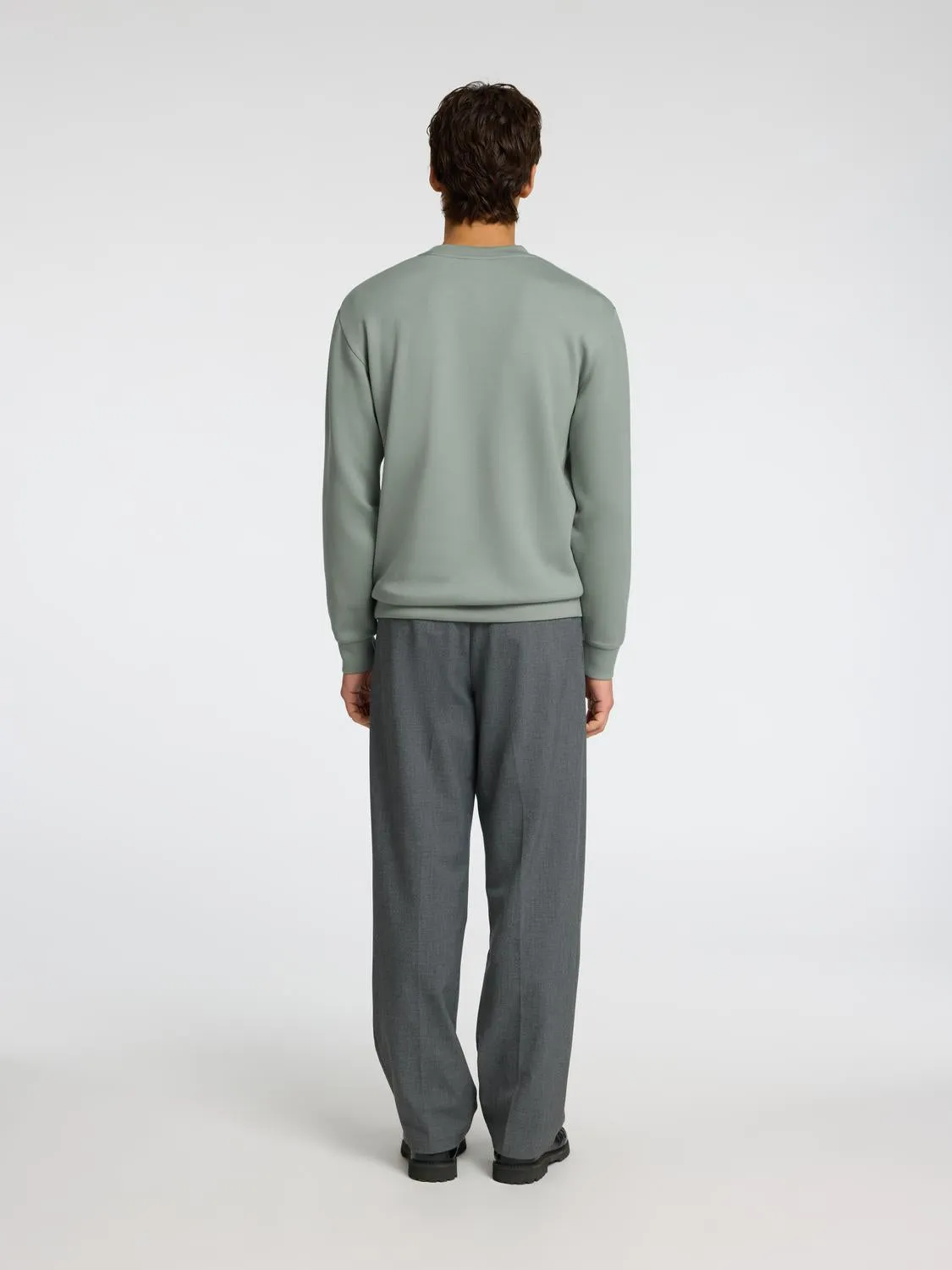 Emanuel soft crew neck genser - iceberg green sold by Brando product image thumbnail 4