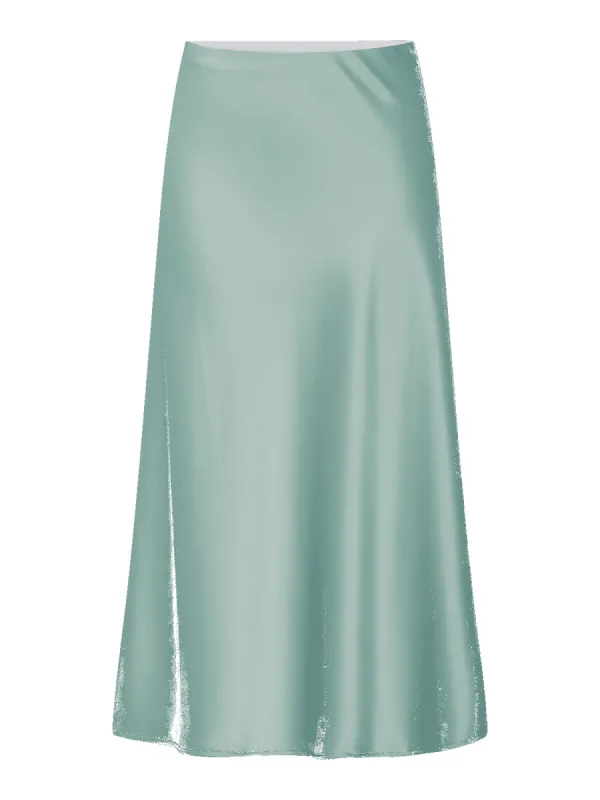 Pella high waist midi skjørt - iceberg green sold by Brando