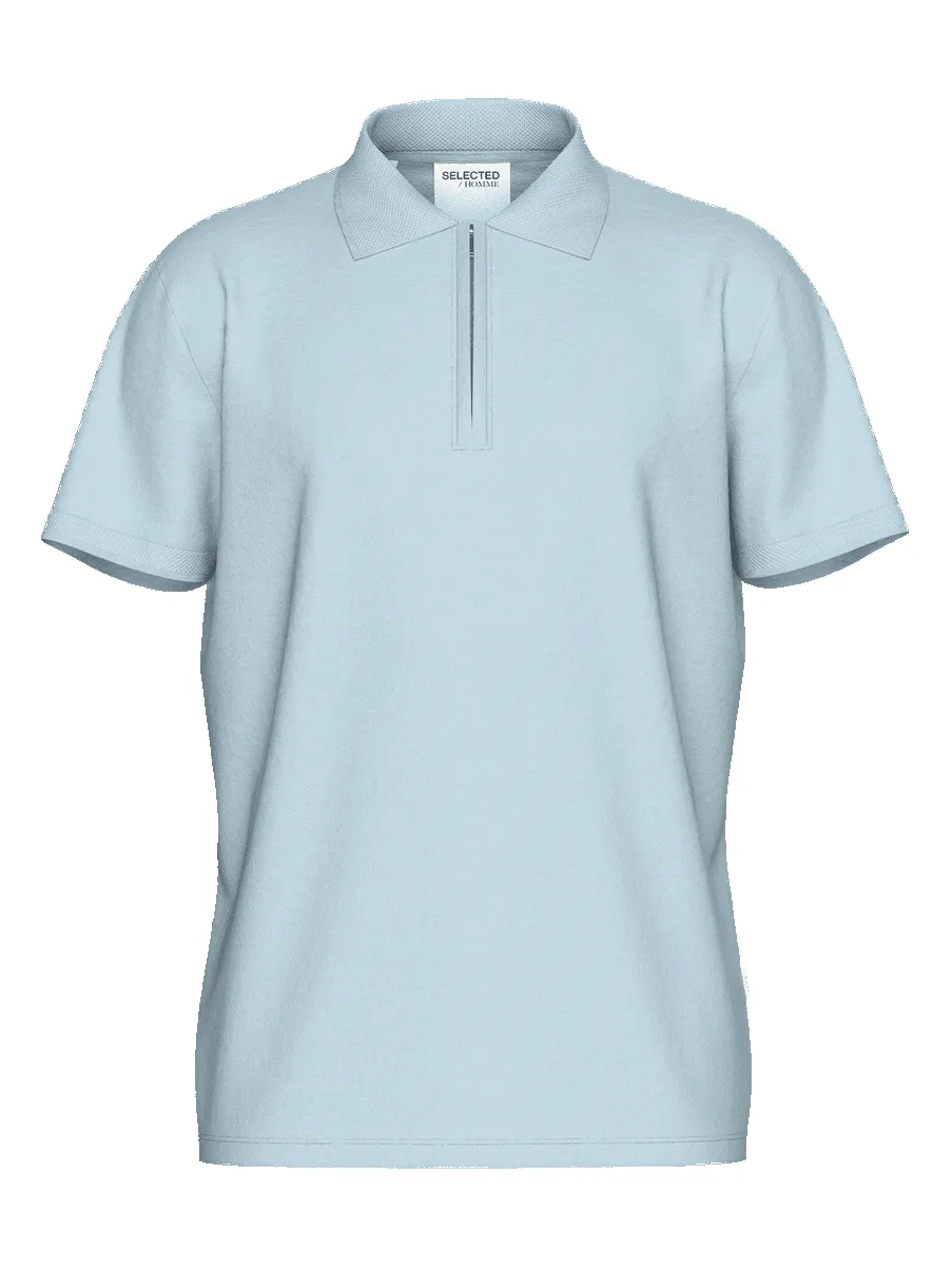 Fave zip polo skjorte - winter sky sold by Brando