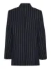 Alma blazer - navy pin stripe sold by Brando