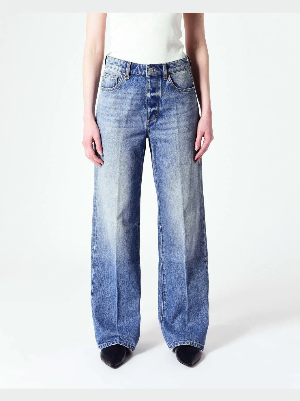 Coco relaxed jeans - margaux vintage indigo sold by Brando