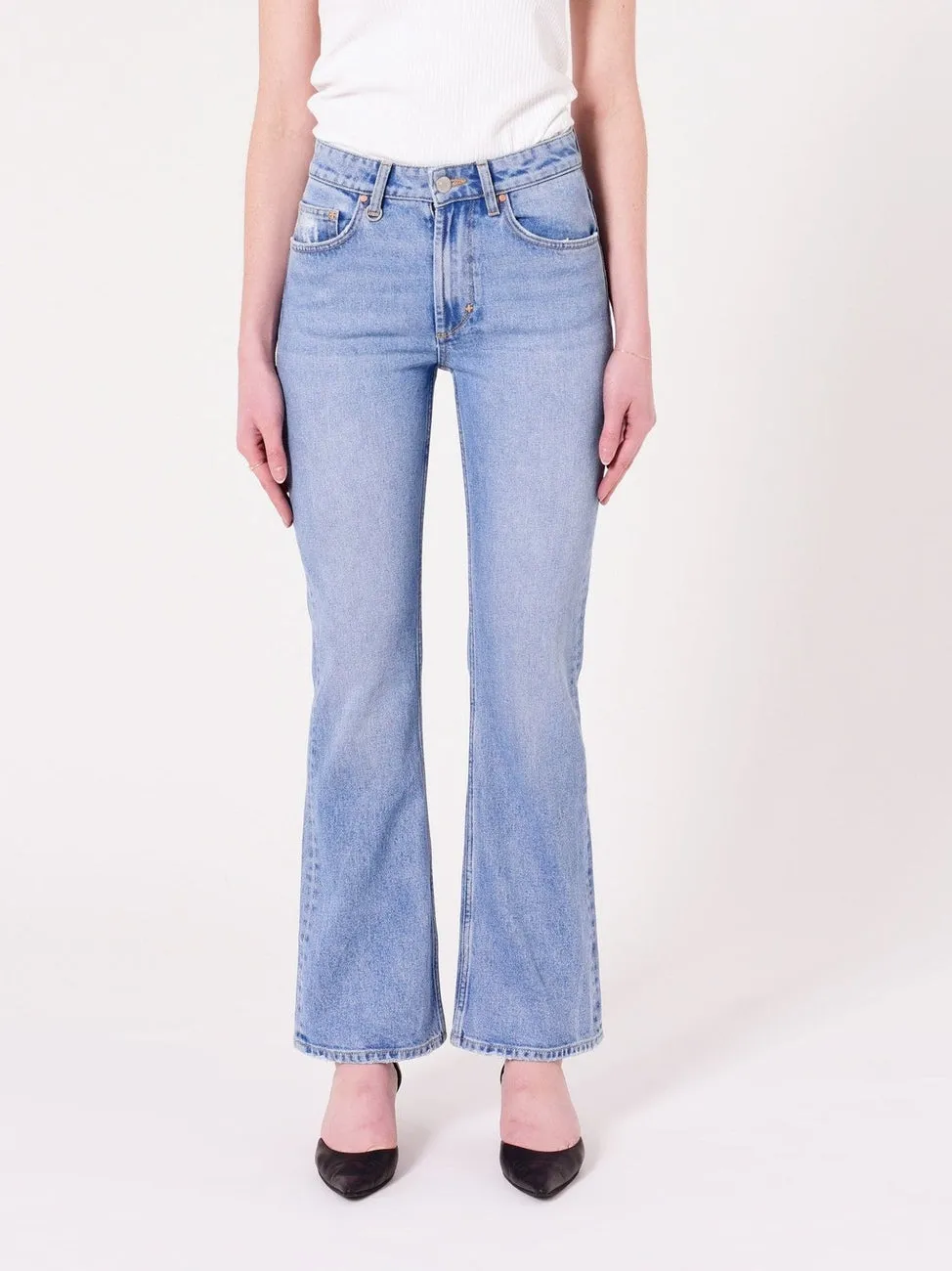 Kara boot jeans - theorylight vintage indigo sold by Brando