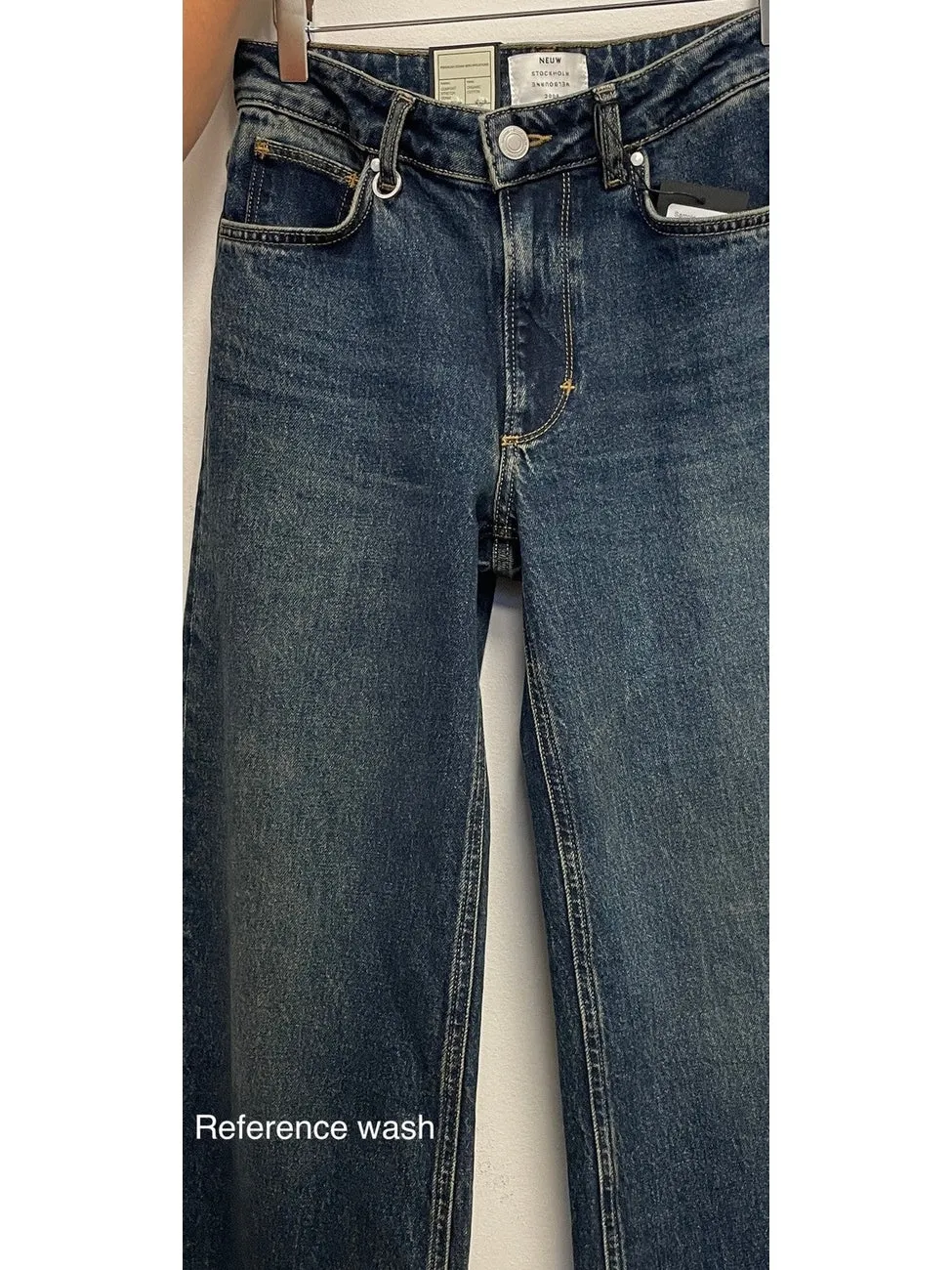 Eva wide jeans - memphisdark vintage indigo sold by Brando product image thumbnail 2