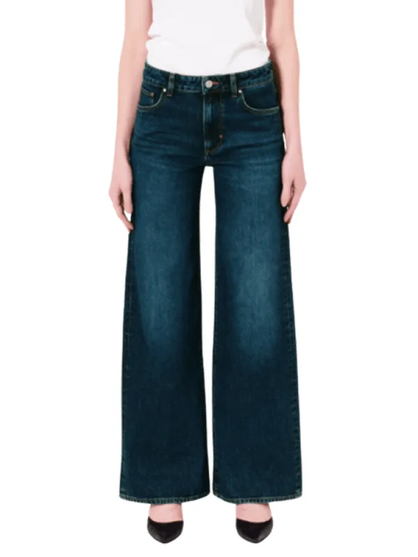 Eva wide jeans - memphisdark vintage indigo sold by Brando