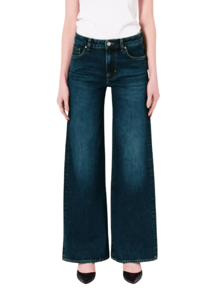 Eva wide jeans - memphisdark vintage indigo sold by Brando