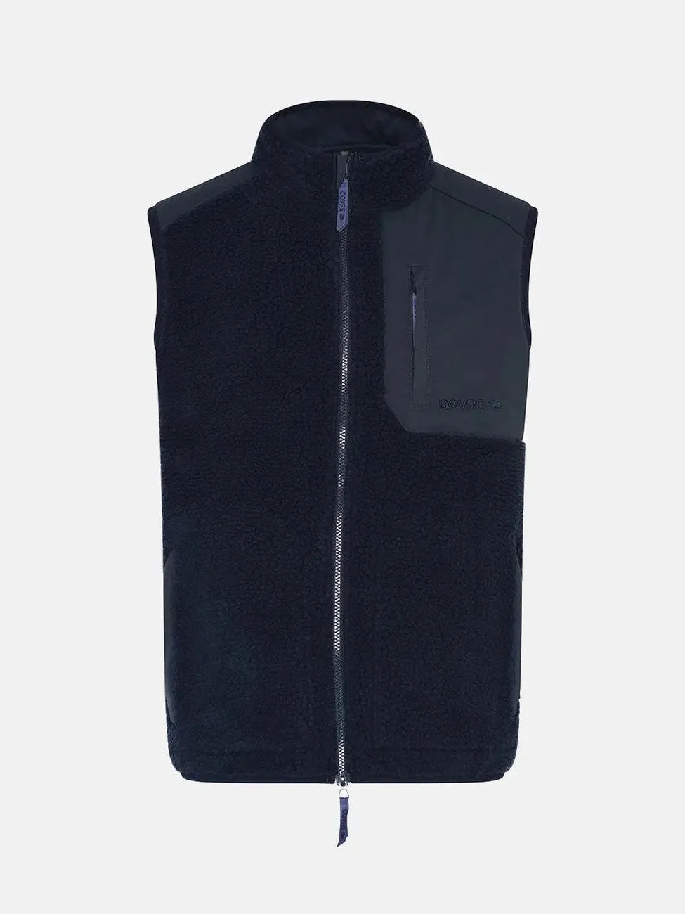 Teddy fleece unisex vest - navy sold by Brando