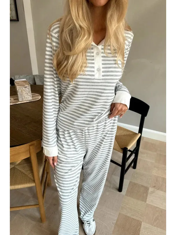 Zhanna bukse - grey stripes sold by Brando product image thumbnail 3