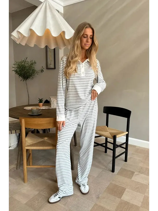 Zhanna bukse - grey stripes sold by Brando product image thumbnail 2