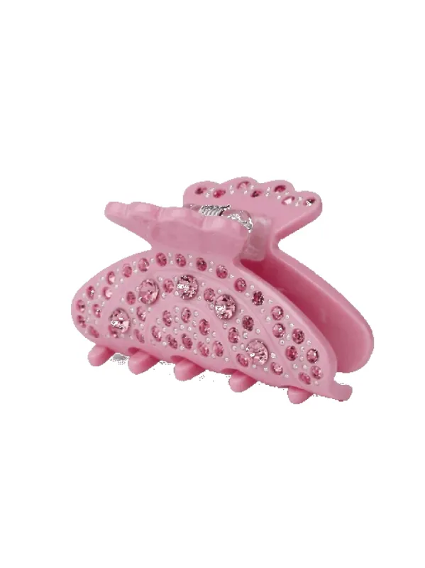 Helen bloom mini hårklype - pink sold by Brando