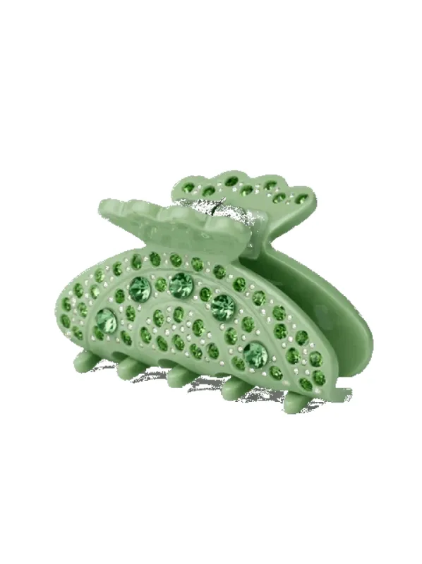 Helen bloom mini hårklype - green sold by Brando