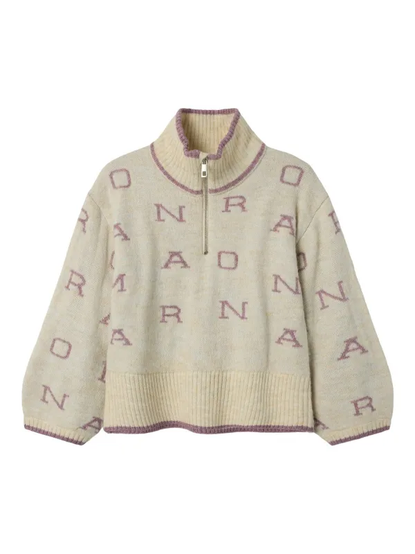NEIFY oversize zip genser - Summer Sand sold by Brando