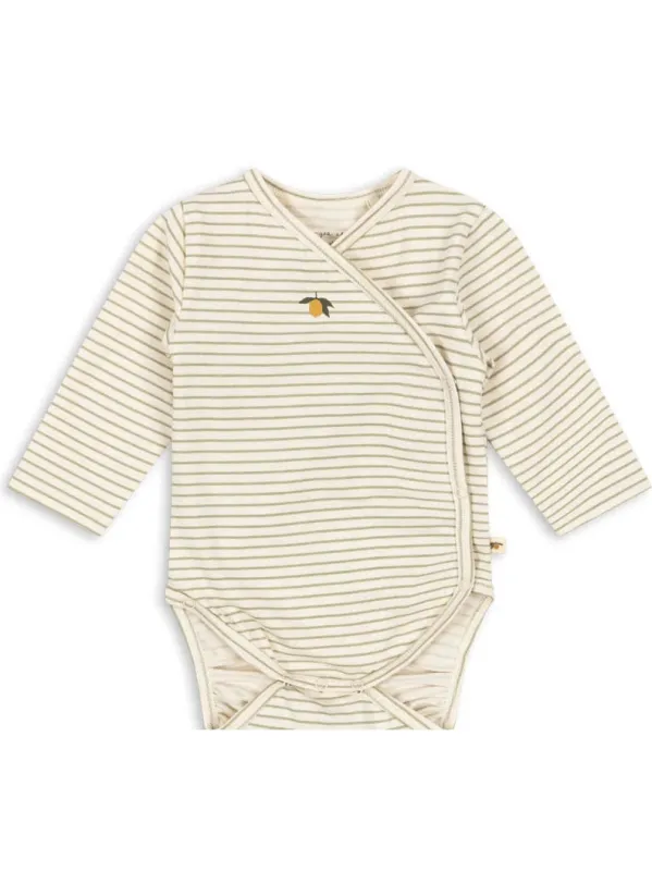 Basic Newborn Body Gots - TEA STRIPE sold by Brando