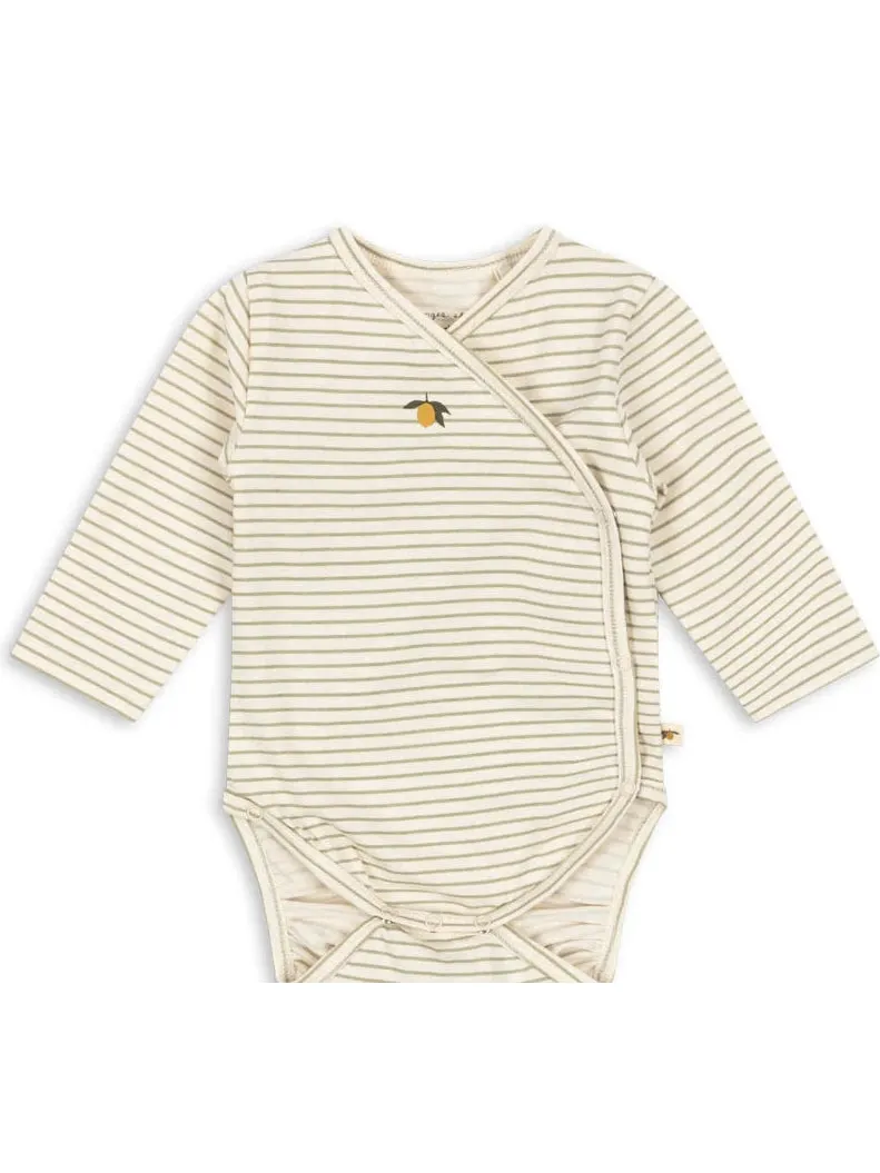 Basic Newborn Body Gots - TEA STRIPE sold by Brando