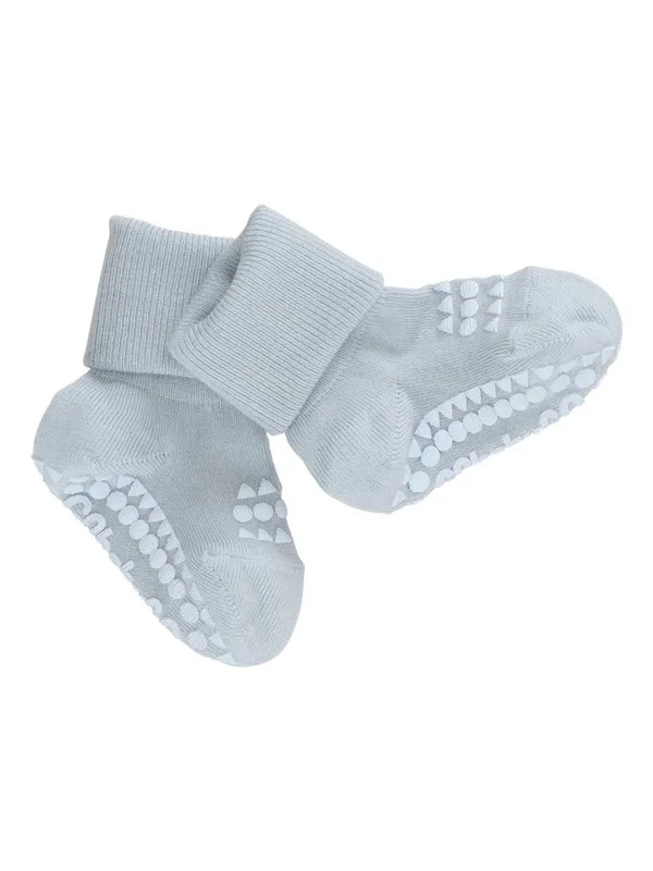 Non slip Bambus Sokker - Sky Blue sold by Brando