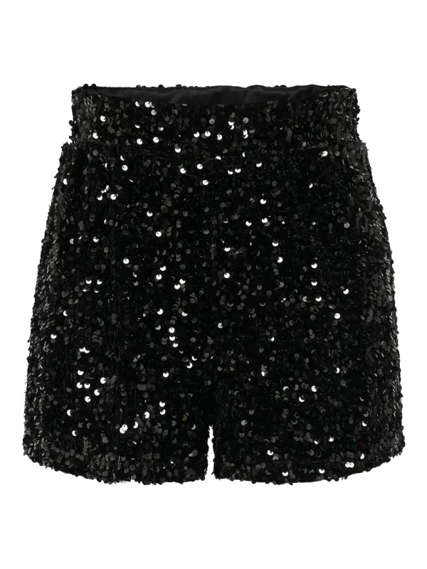 CONFIDENCE SEQUINS SHORTS - Black sold by Brando