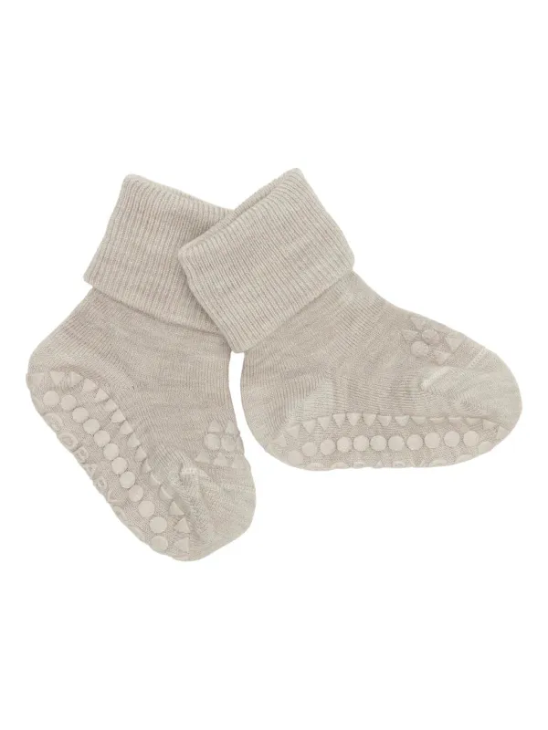 Non slip ull sokker - Sand sold by Brando