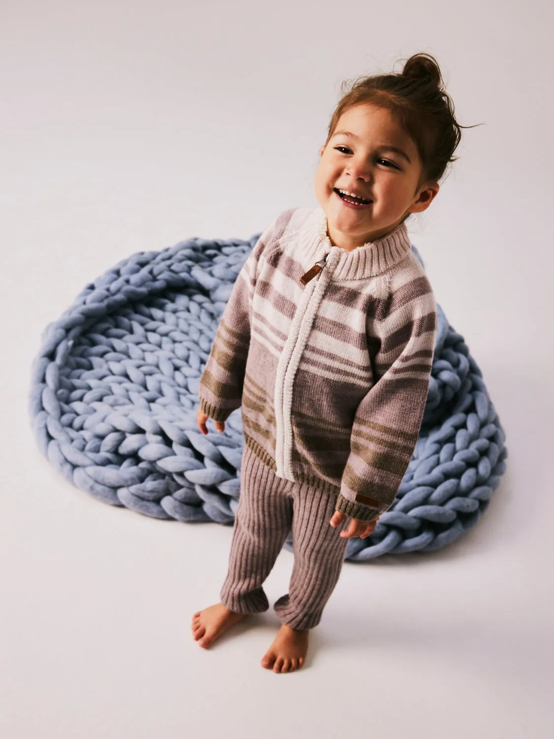 WRISS ULL STRIKKET LEGGING - Purple dove sold by Brando product image thumbnail 5