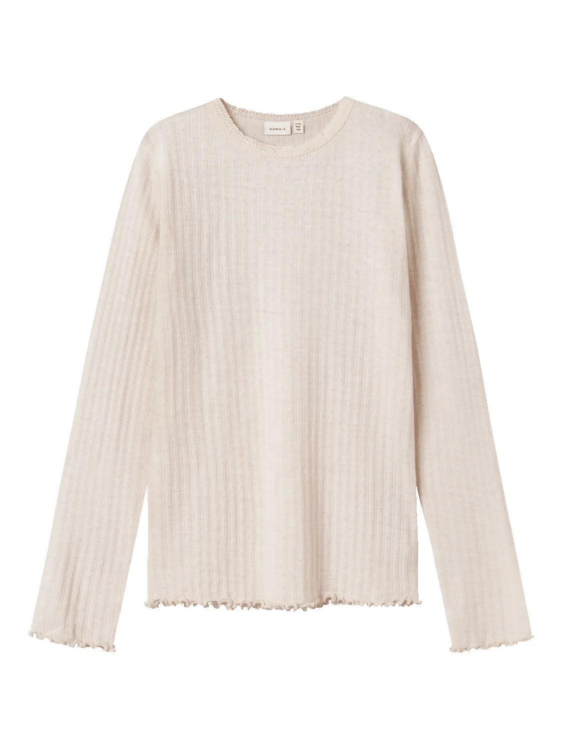 Wossa Ull Rib Genser - Lilac Ash sold by Brando