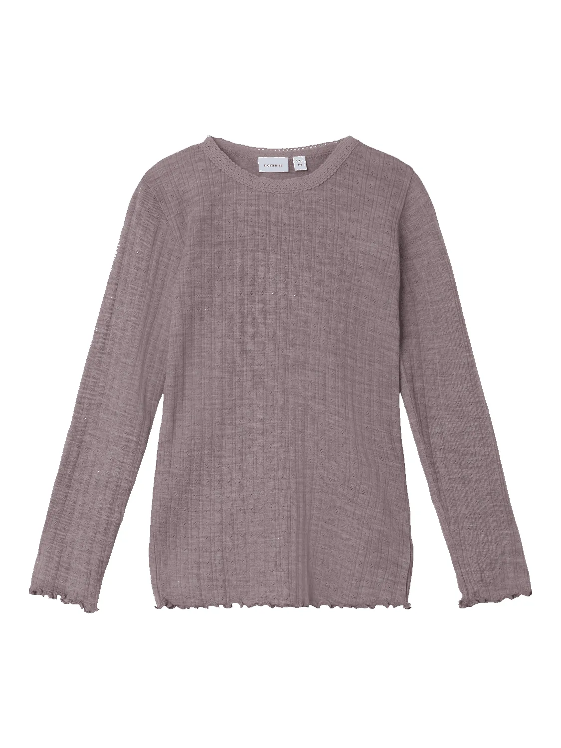 Wossa Ull Rib Genser - Purple dove sold by Brando