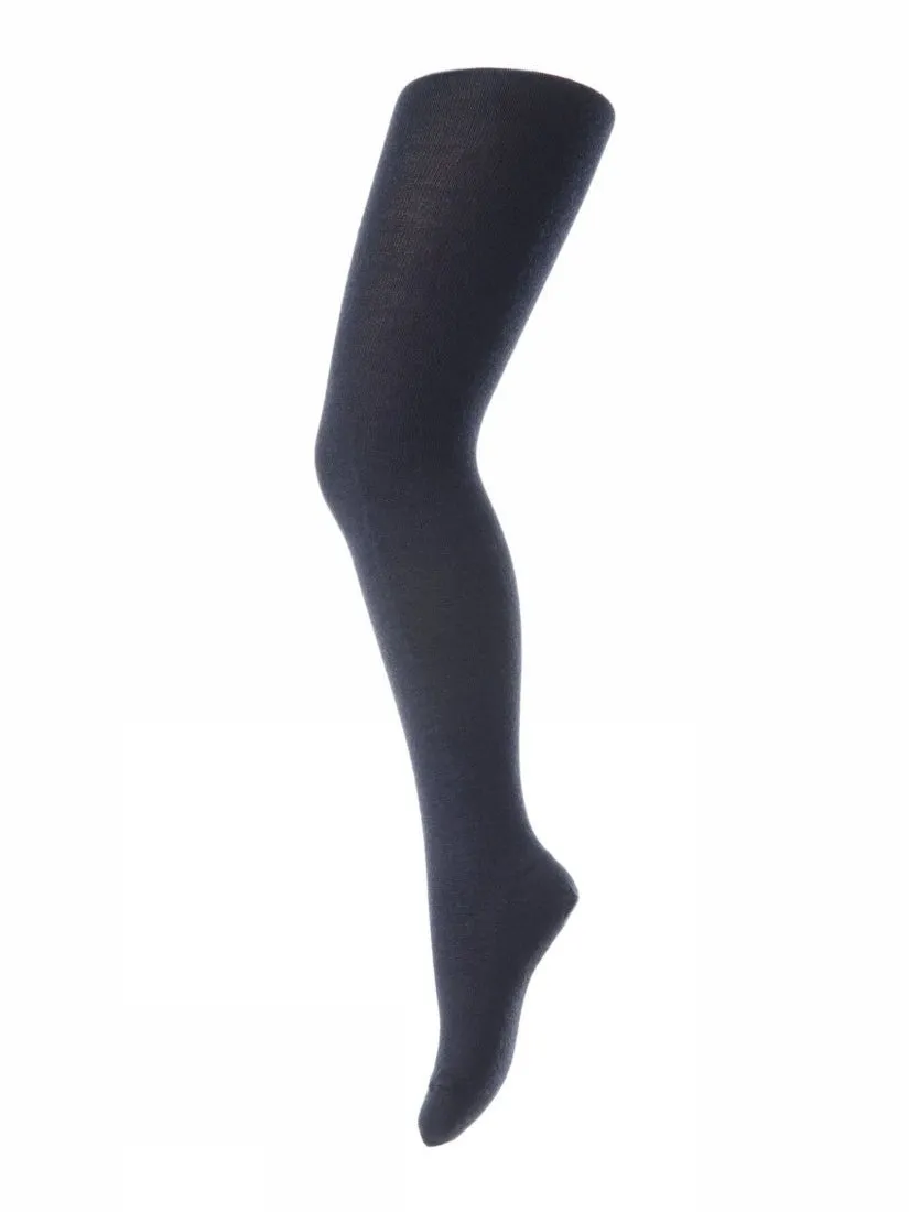 Wool/cotton Strømpebukse - Navy sold by Brando