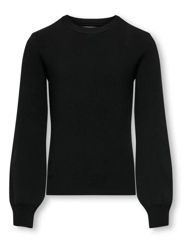 SALINA O-NECK PULLOVER GENSER - Black sold by Brando