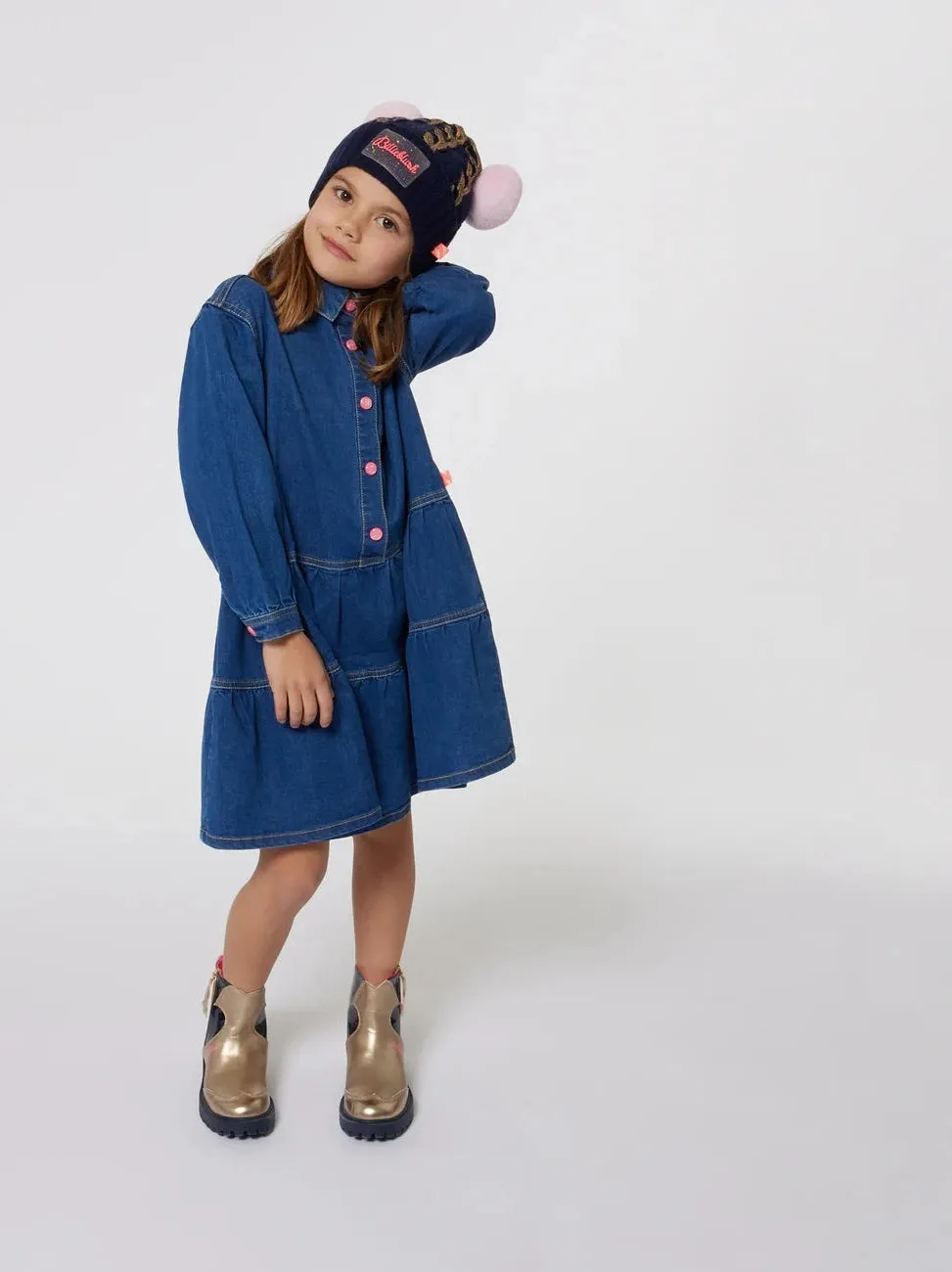 LOGO DENIM KJOLE - denim blue sold by Brando product image thumbnail 4