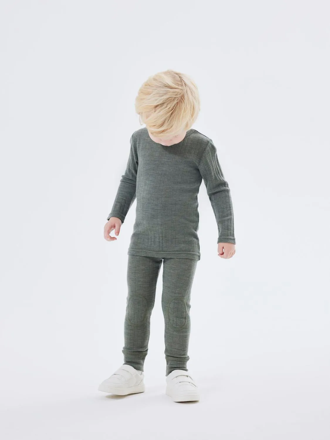 WANG ull NEEDLE LONGJOHN SOLID - Mulled Basil sold by Brando product image thumbnail 5