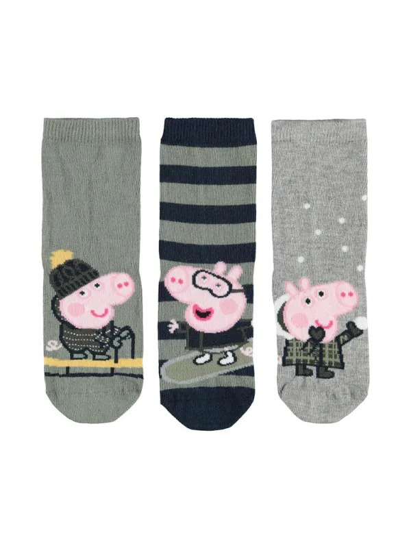 Peppa gris 3pk sokker - grå sold by Brando