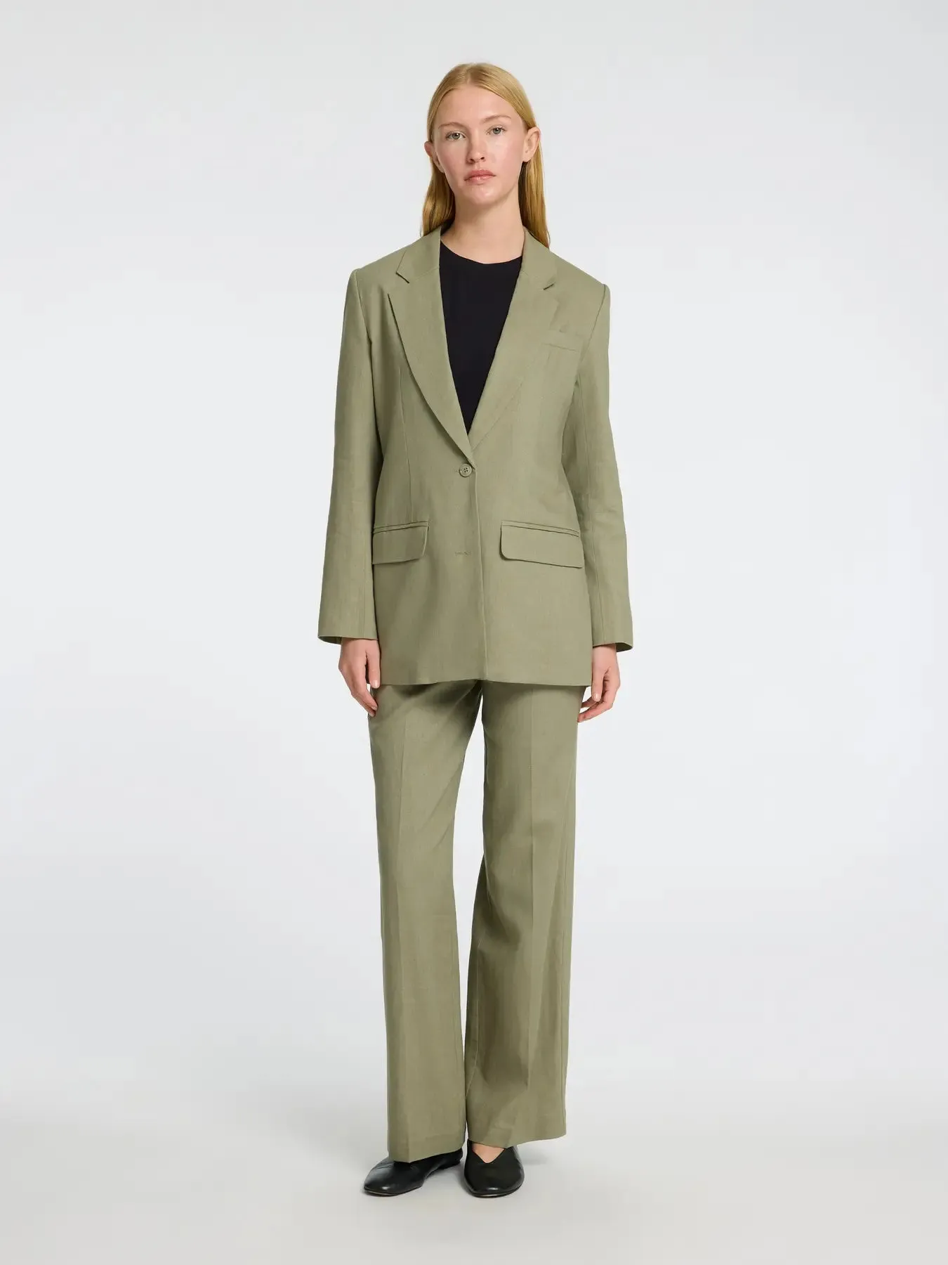 TANIA RITA RELAXED BLAZER - VETIVER sold by Brando product image thumbnail 2
