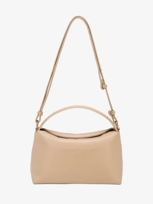 Note soft structure veske - light taupe sold by Brando