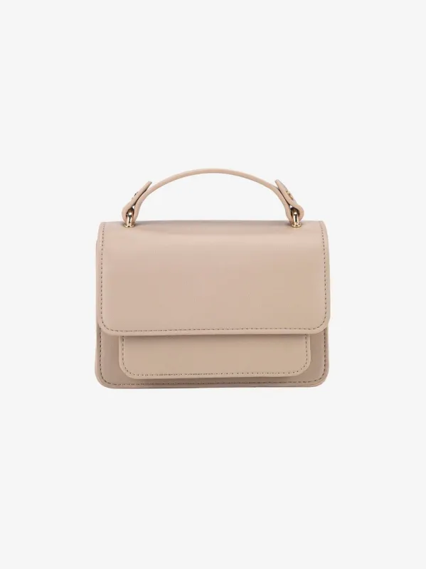 Renei soft structure veske - light taupe sold by Brando