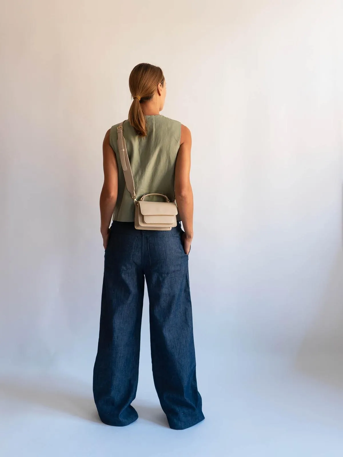 Renei soft structure veske - light taupe sold by Brando product image thumbnail 3