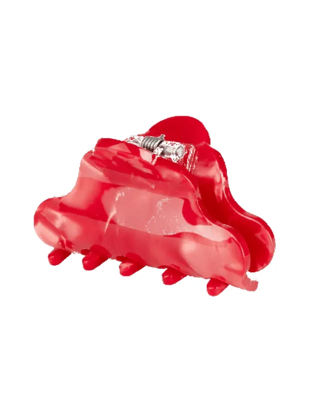 Lene elegance mini hårklype - red sold by Brando