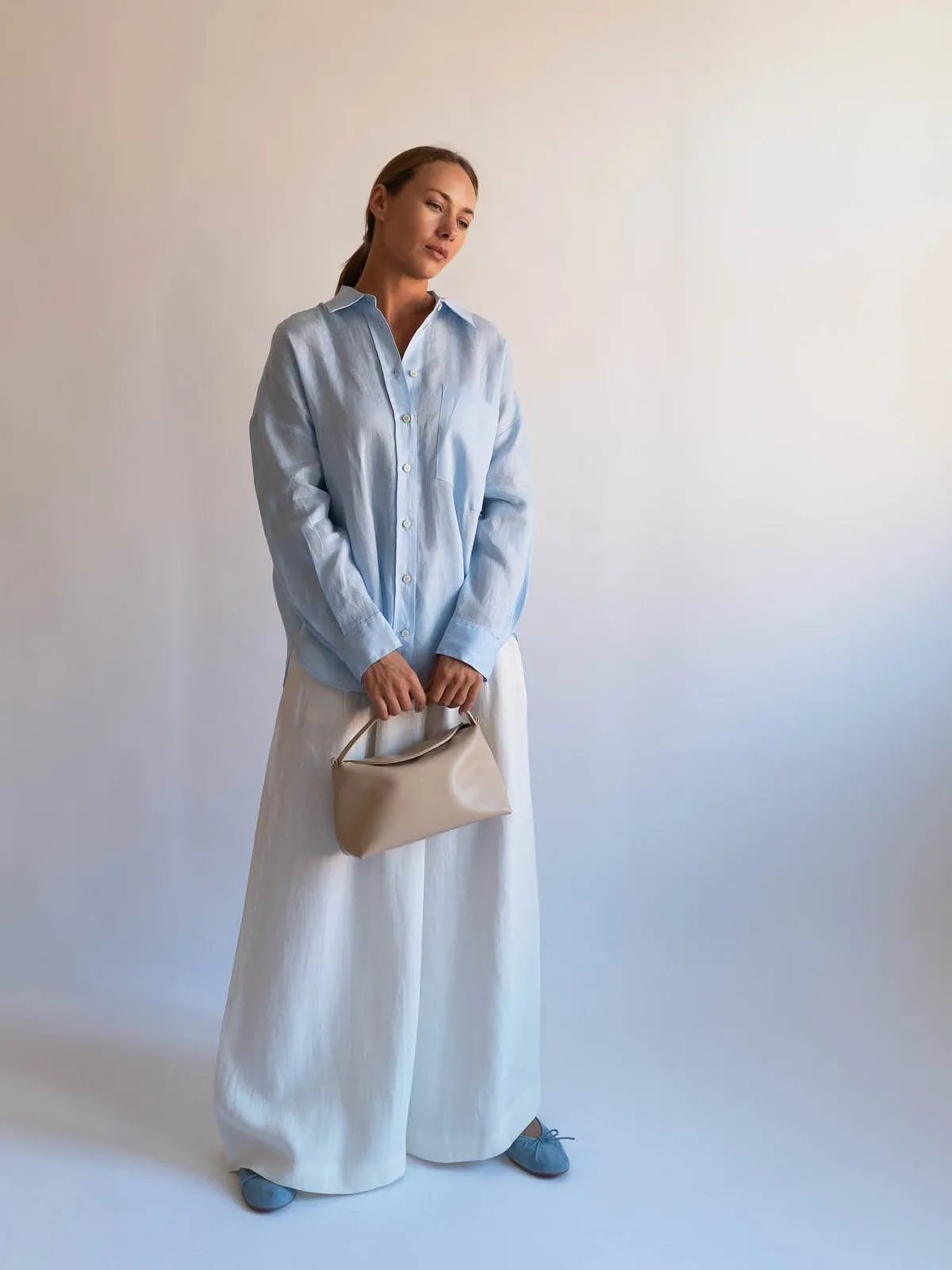 Note soft structure veske - light taupe sold by Brando product image thumbnail 3