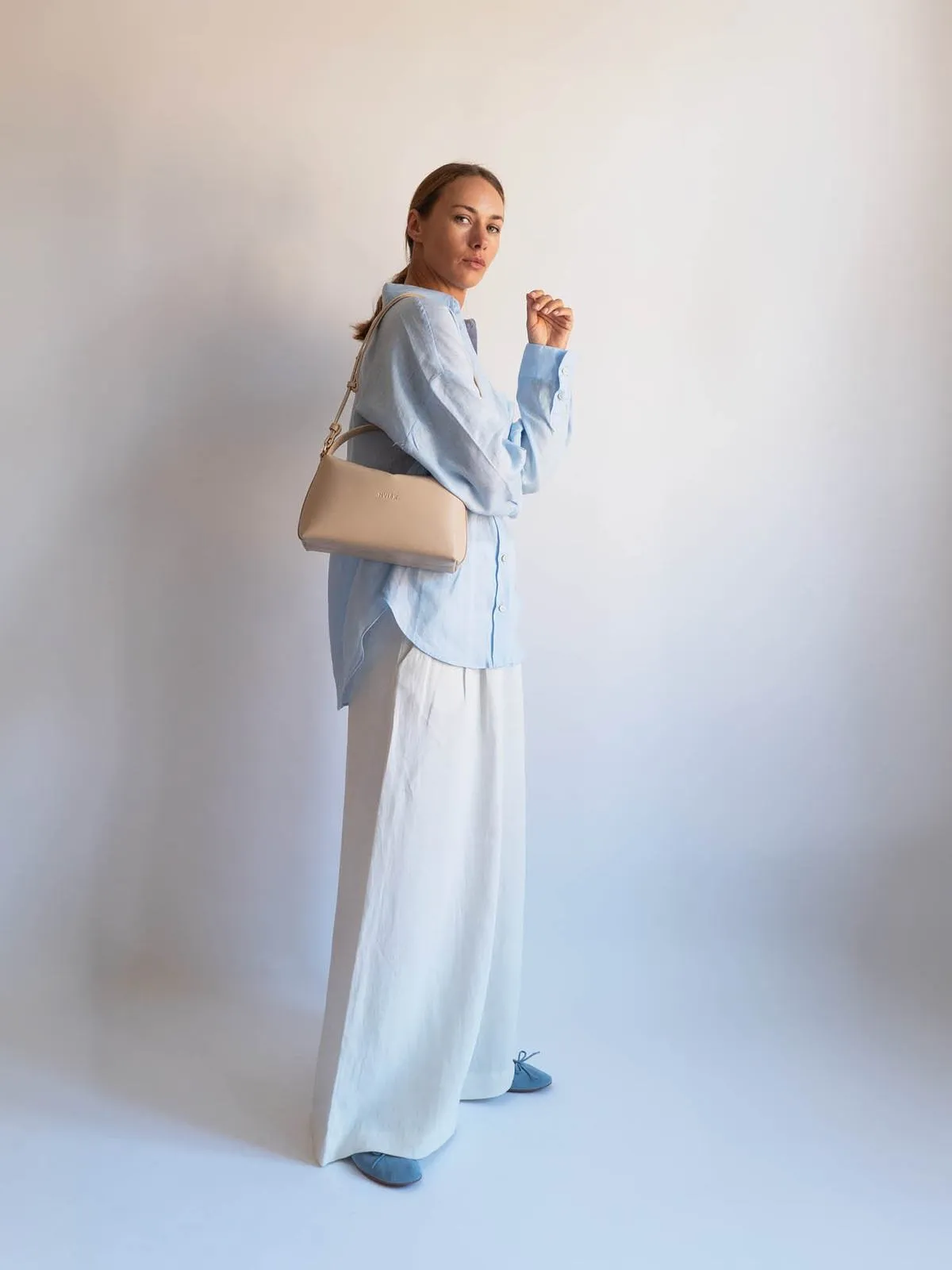 Note soft structure veske - light taupe sold by Brando product image thumbnail 4