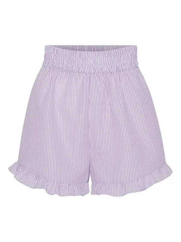 Sonja shorts - lilla/hvit sold by Brando