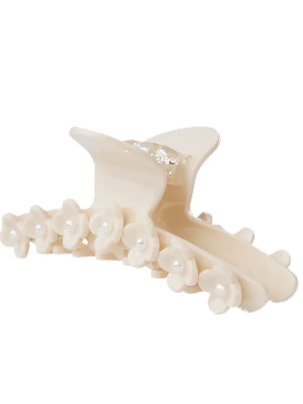 Bright flower pearly hårklype - off white sold by Brando