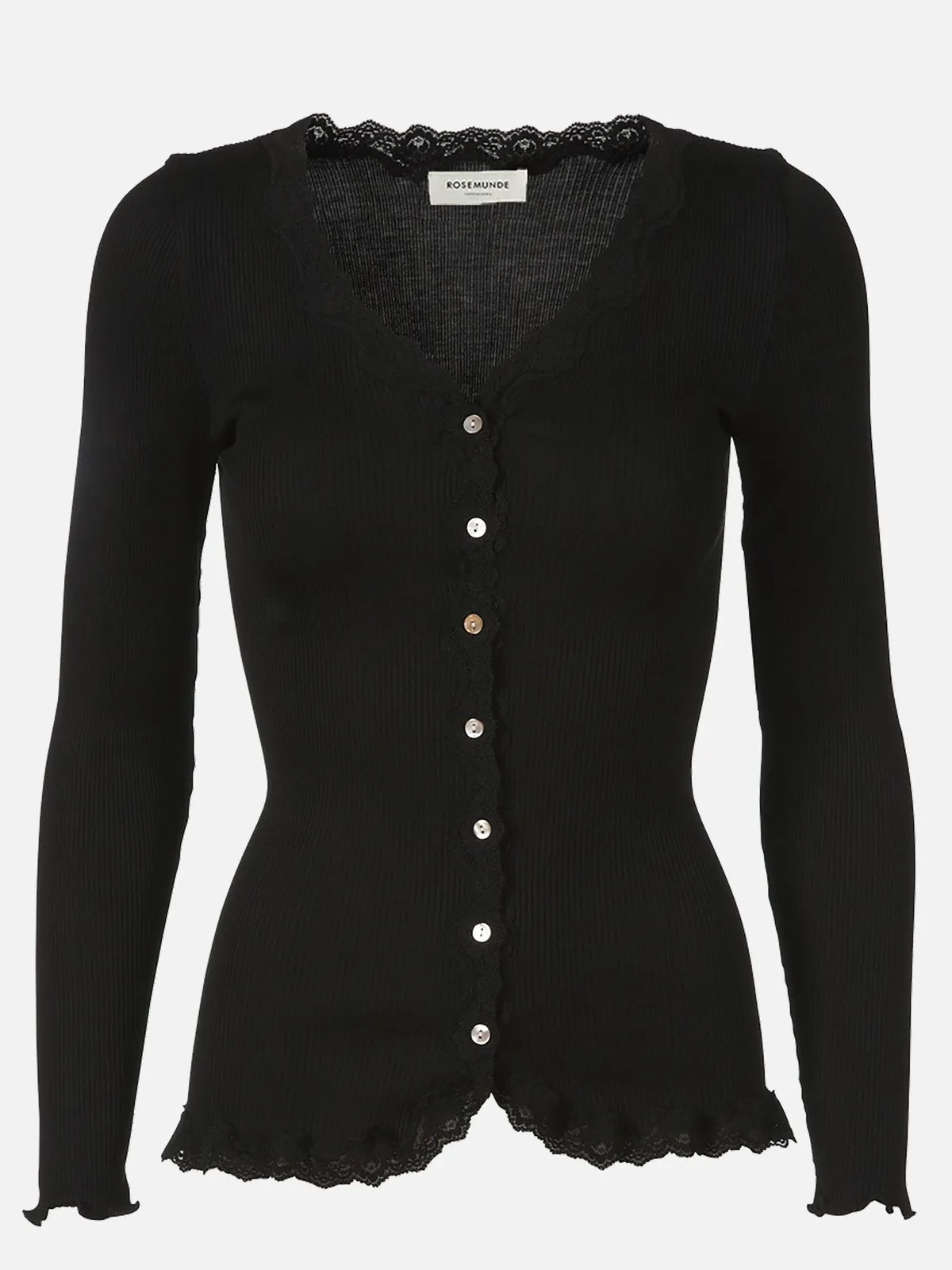 Babette v-neck lace cardigan - black sold by Brando