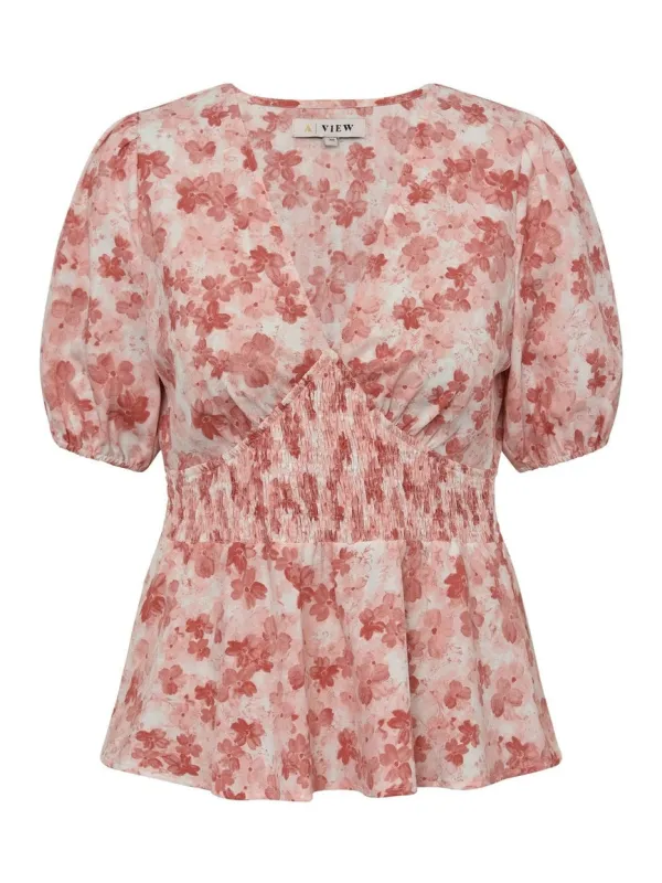 Lassie topp - rose/white sold by Brando