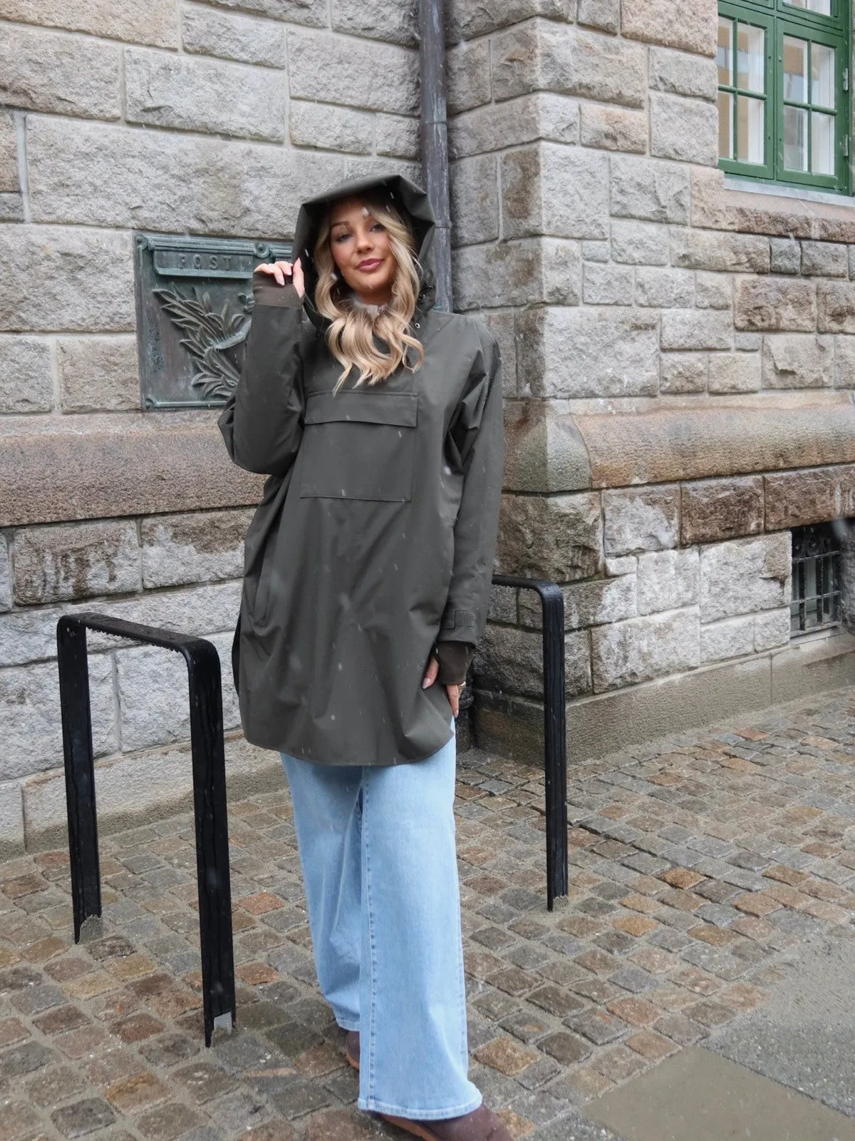 Lilly regn poncho - olive sold by Brando product image thumbnail 2