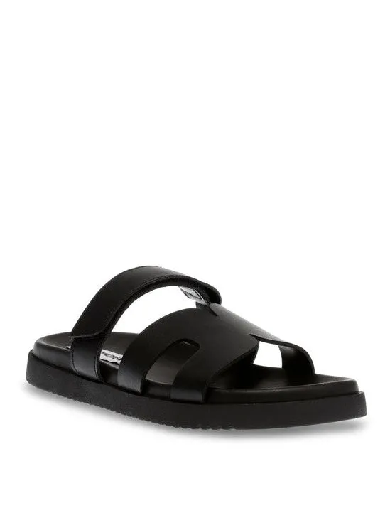 Missile sandaler - black action leather sold by Brando