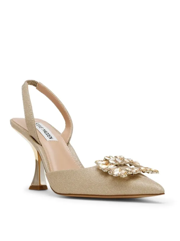 Neala høyhælt sko - gold glitter sold by Brando