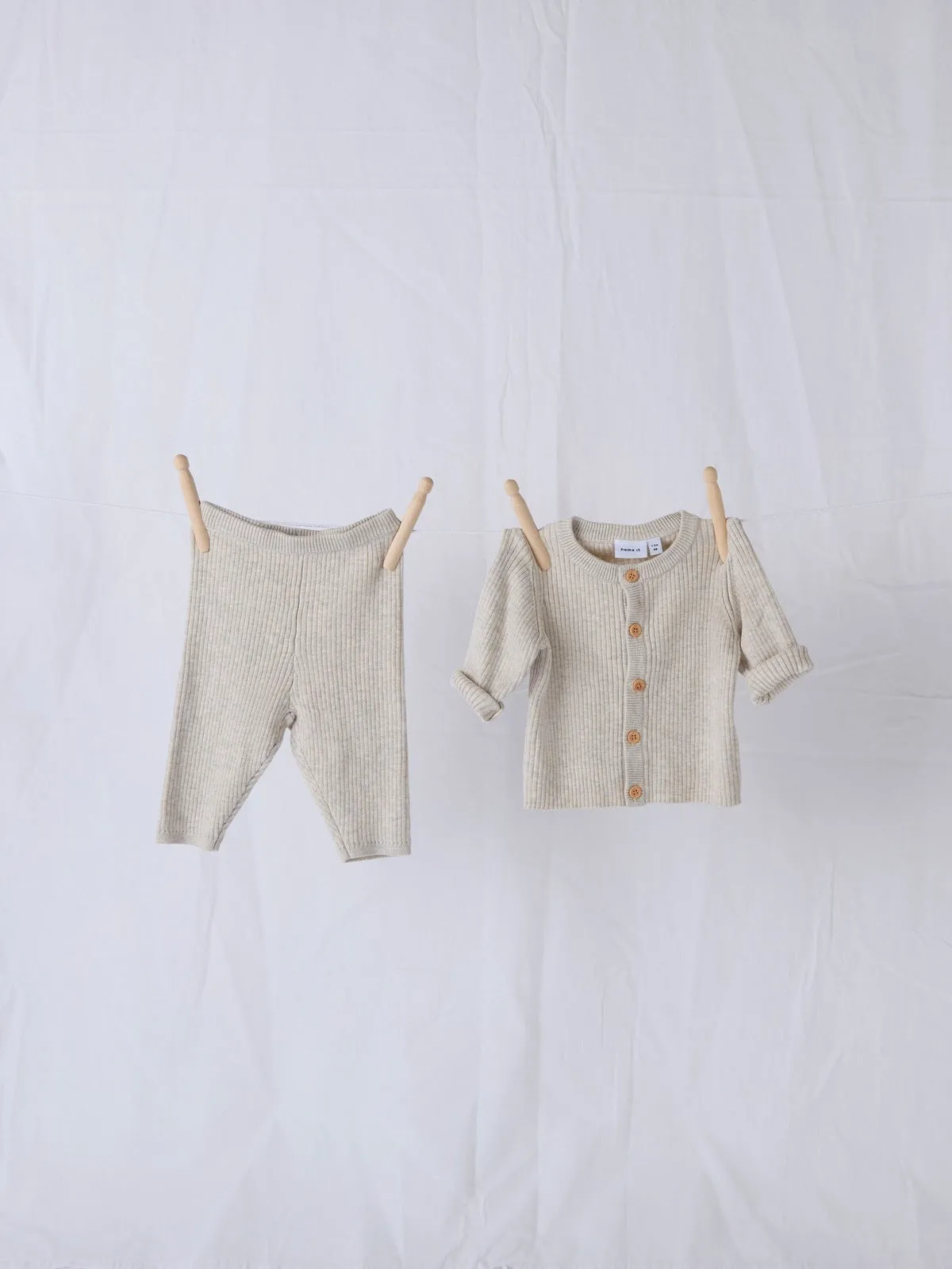 OBI STRIKKET BUKSE - Peyote Melange sold by Brando product image thumbnail 5