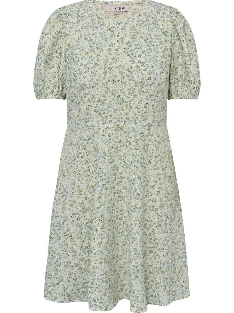 Gino kjole - pale mint/off white sold by Brando