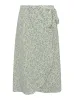 Peony wrap skjørt - pale mint/off white sold by Brando