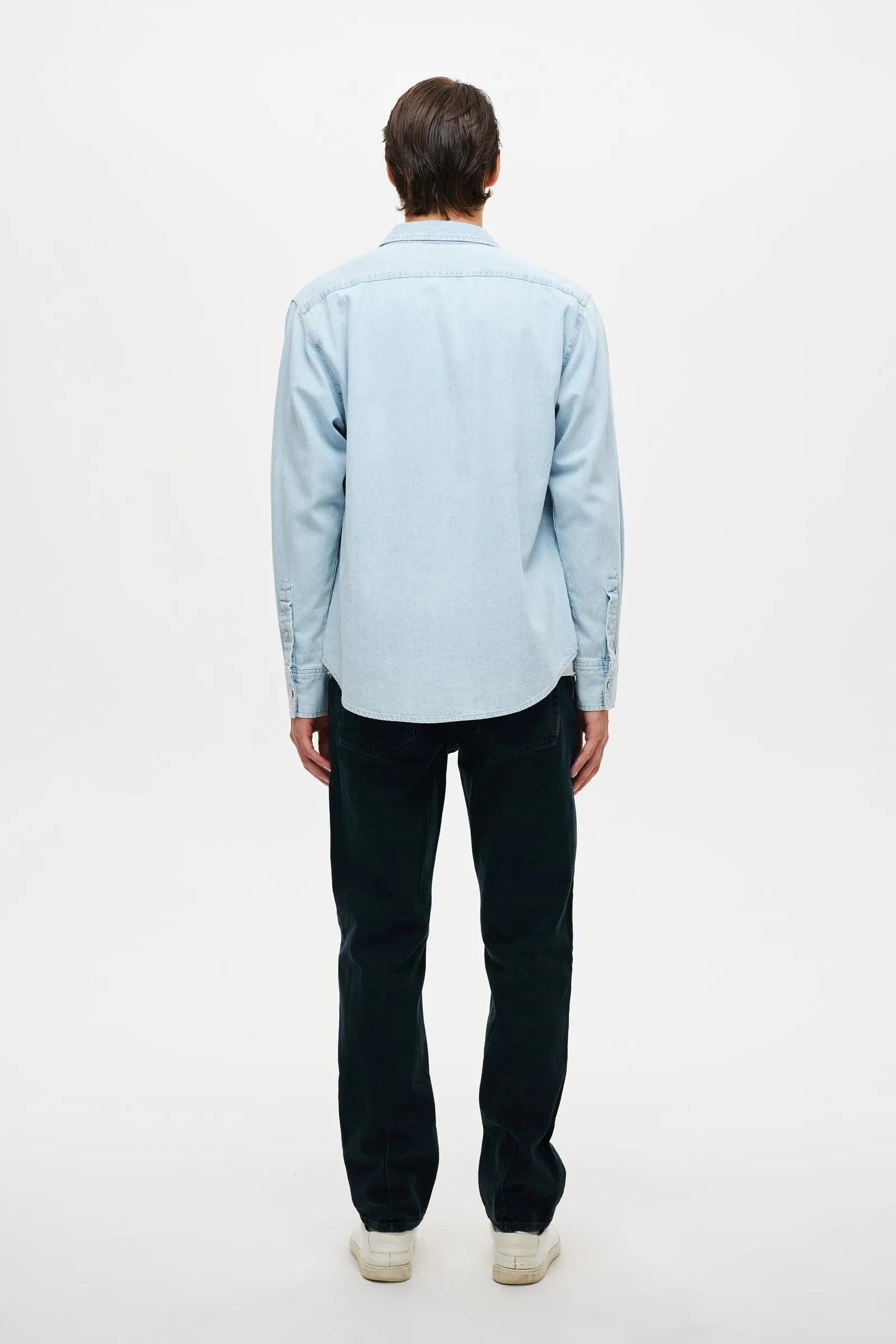 CURTIS DENIM SKJORTE - LIGHT INDIGO sold by Brando product image thumbnail 5